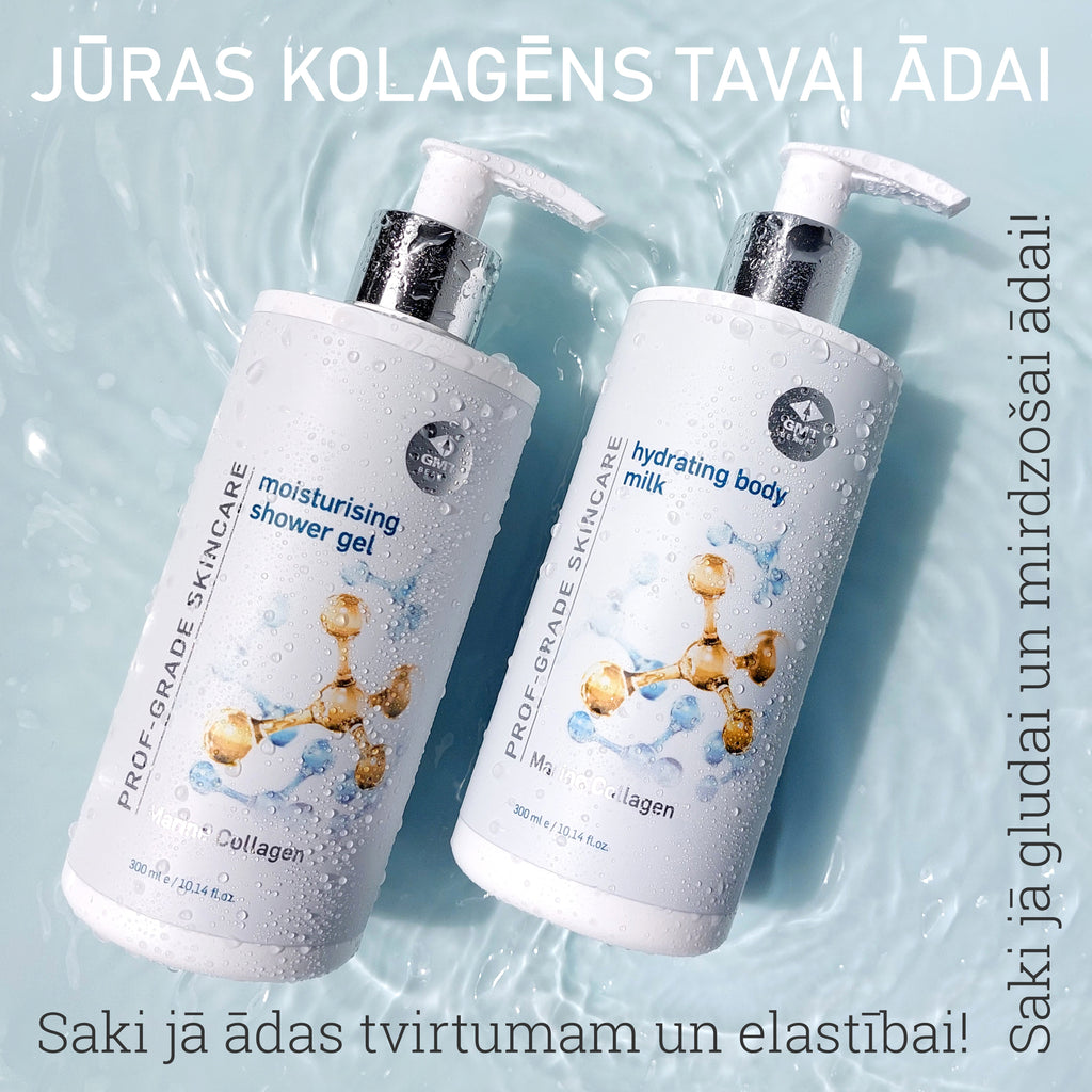 Mitrinošs pieniņš ar kolagēnu un zaļo tēju (Hydrating body milk with marine collagen and green tea), 300ml