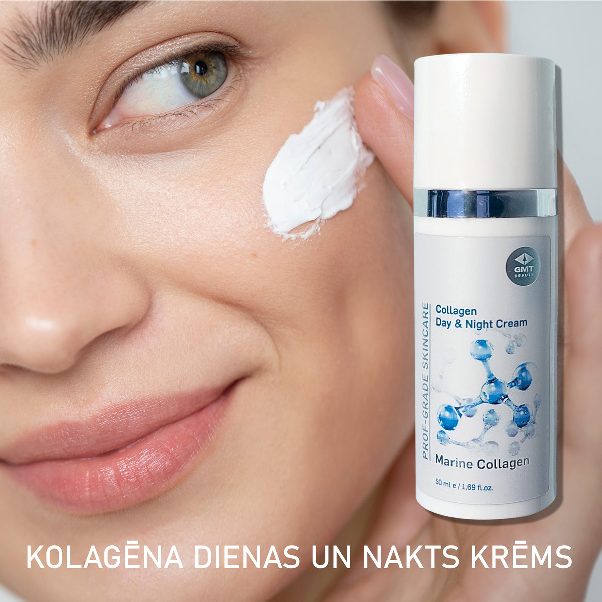 Kolagēna dienas un nakts sejas krēms (Collagen day & night cream), 50ml