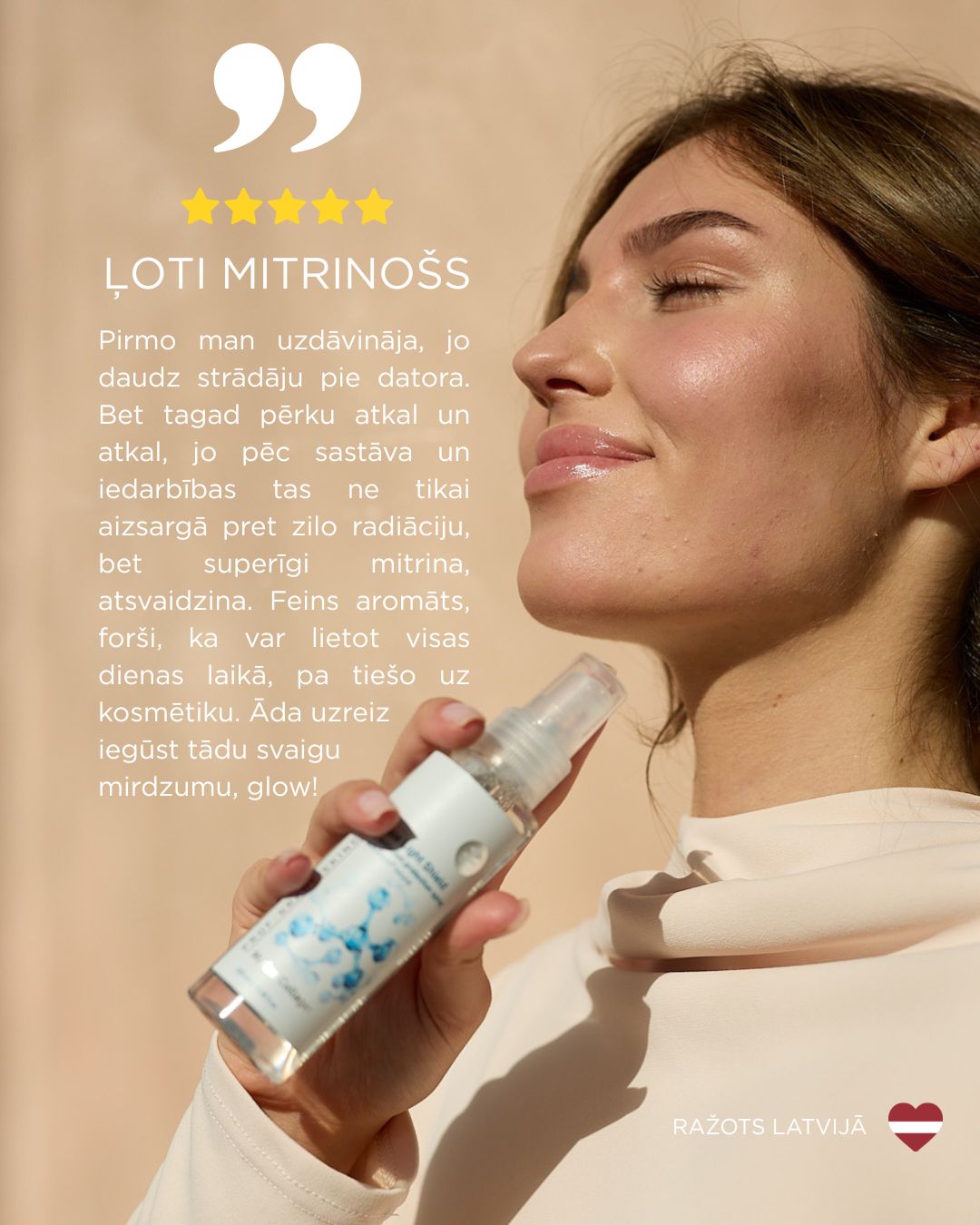 Aizsargājošs un mitrinošs sprejs ādai un matiem (Blue light shield), 100ml