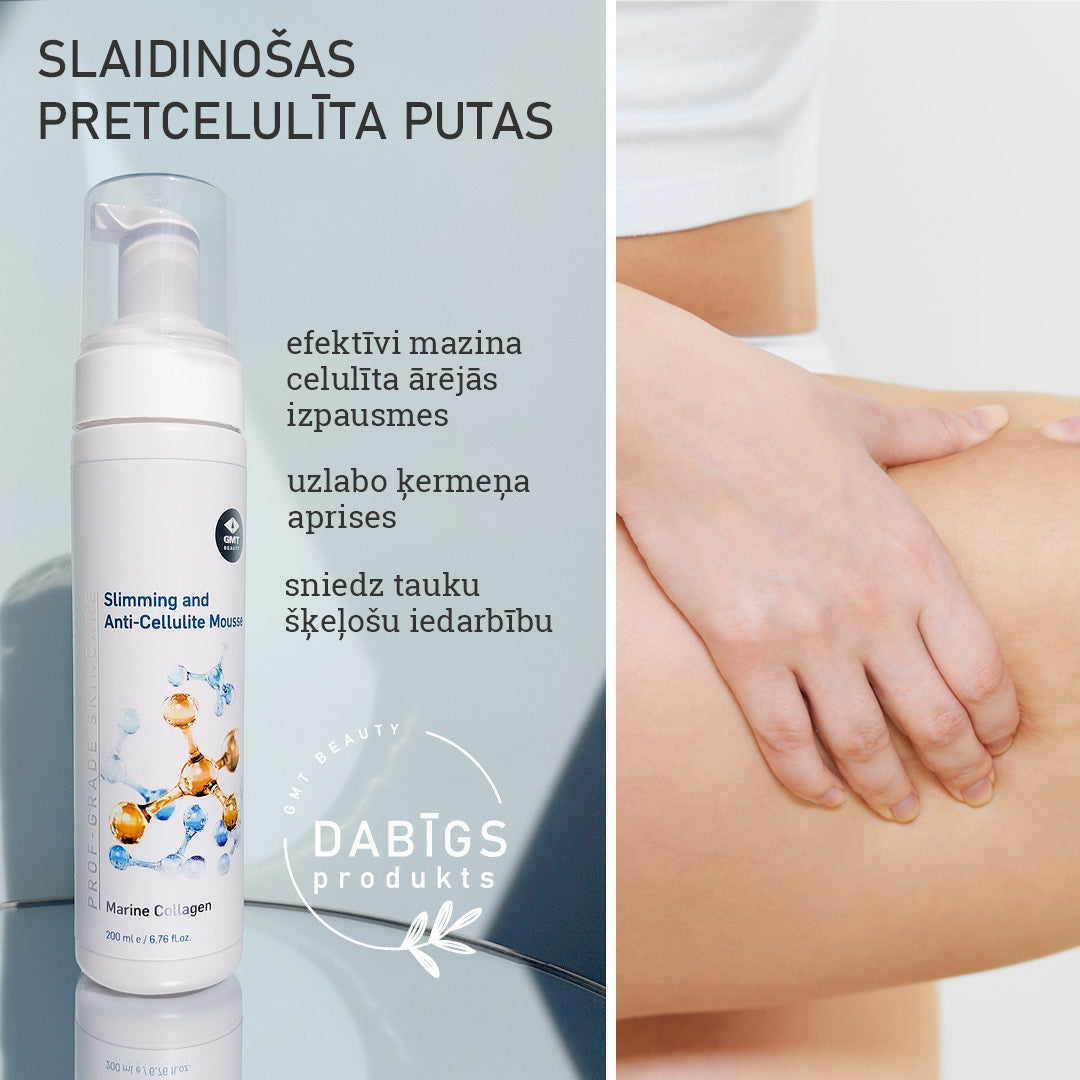 Slaidinošas pretcelulīta putas (Slimming and anti-cellulite mousse), 200ml